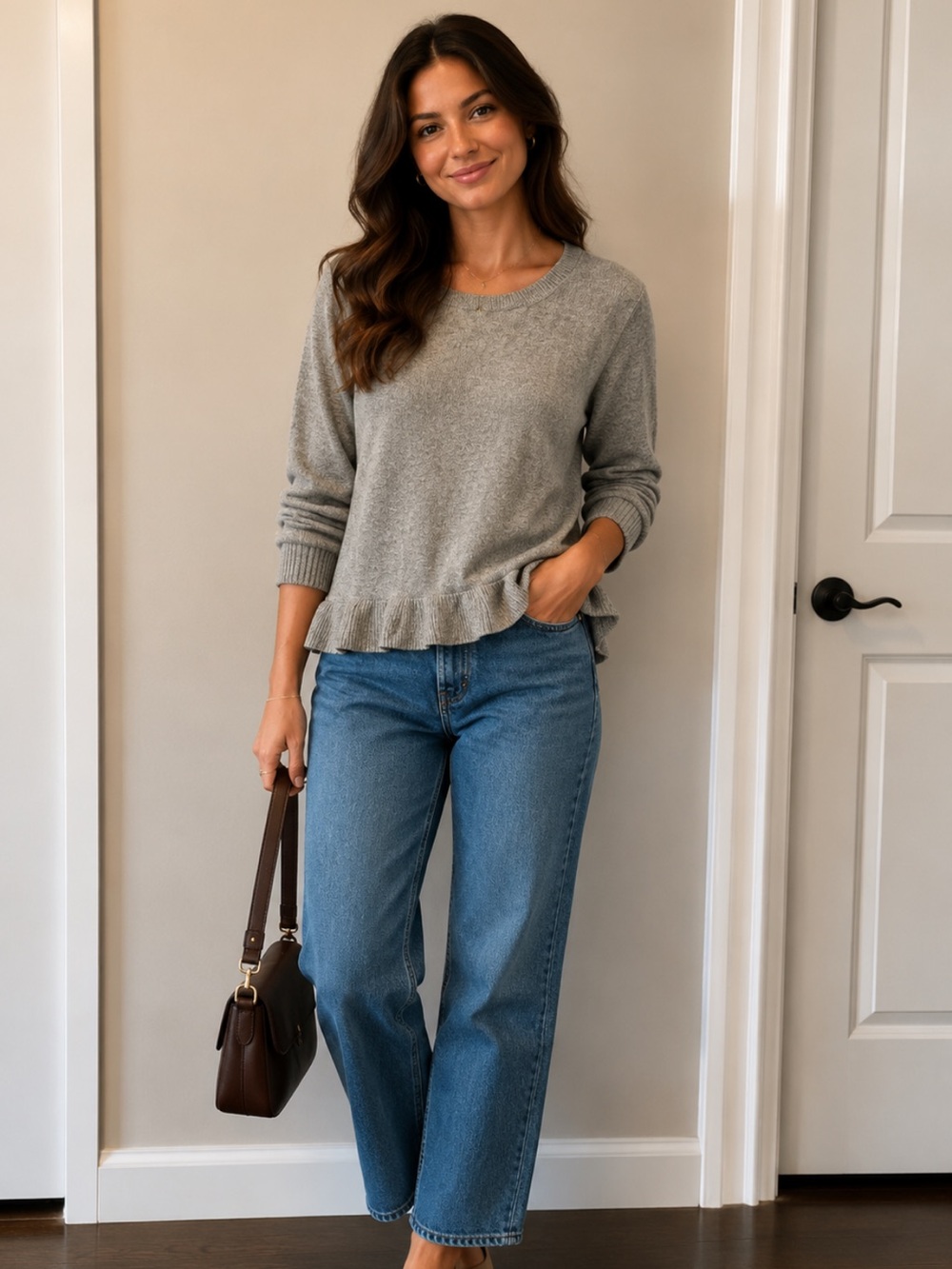GAP Light Gray Crewneck Pullover